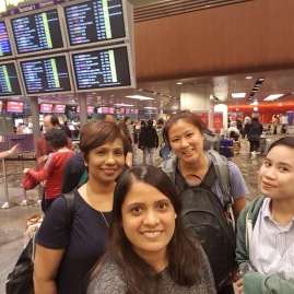 Singapore team checking in